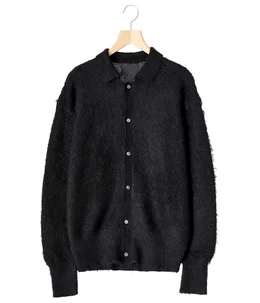 BRUSHED MOHAIR KNIT SHIRT