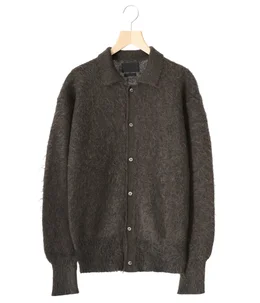 BRUSHED MOHAIR KNIT SHIRT