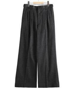 Brewed Protain Blend Wool 3PLEATED WIDE TROUSERS