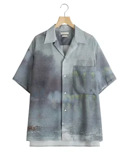 LANDSCAPE PRINTED OPEN COLLAR SHIRT | YOKE(ヨーク