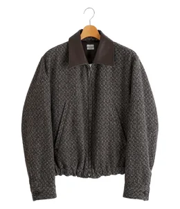 Herringborn Tweed Zip Blouson