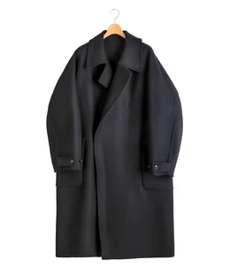 Wool Cashmere Double Breasted Rever Coat