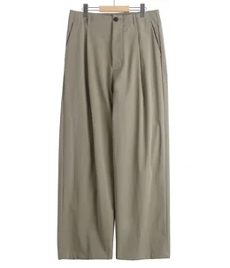 1pleated Wide Tapered Trousers