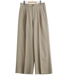 3pleated Wide-leg Trousers
