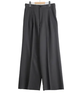 3pleated Wide-leg Trousers