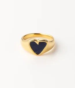 【予約】【レディース】ROUGH HEART PIETERSITE STONE RING GLD