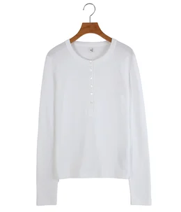 【レディース】Classic Rib Henley-neck L/S