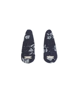【レディース】Floral Denim Hair Clips(2-piece)