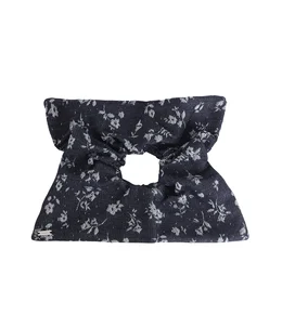 【レディース】Floral Denim Square Scrunchie