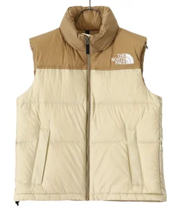 THE NORTH FACE ダウンベスト ベージュ/ブラウン THE NORTH FACE/ザ・ノース・フェイス NUPTSE VEST ヌプシベスト