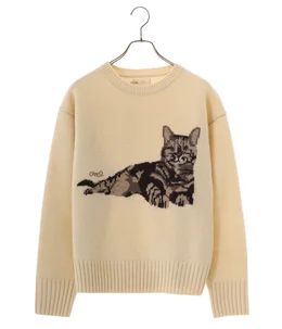 【レディース】o by o intarsha Knitting sweater