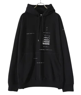 oversized geometric morse code hoodie.