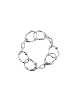bone shaped carabiner bracelet.-S-