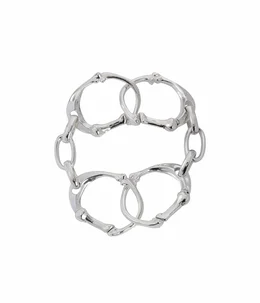 bone shaped carabiner bracelet.-L-