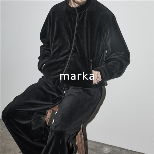 【先行予約】marka｜艶やかなベロア素材のトラックジャケット